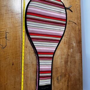 Striped Women's tennis racquet cover
